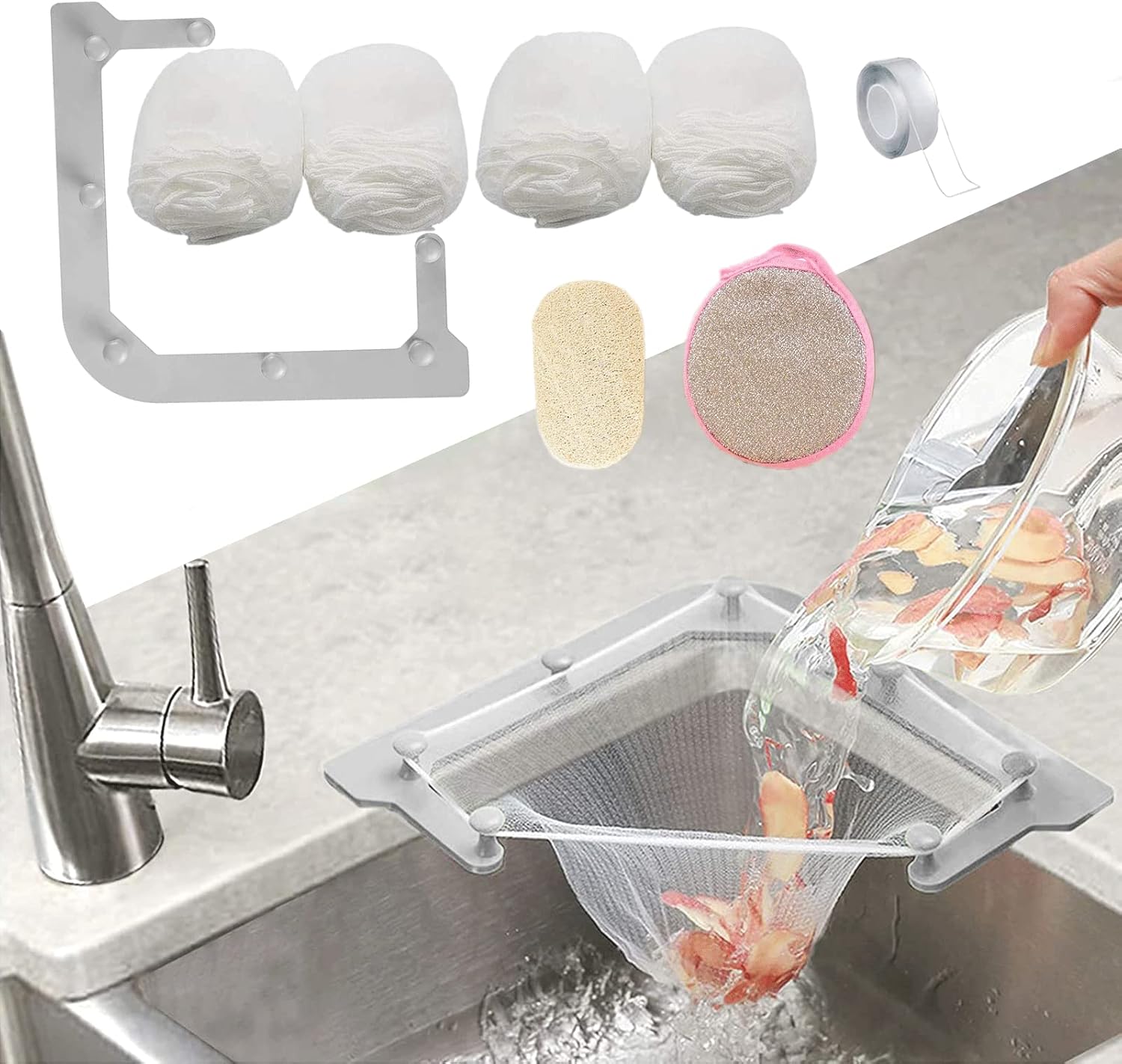 Hygienic No-Touch Sink Filter System